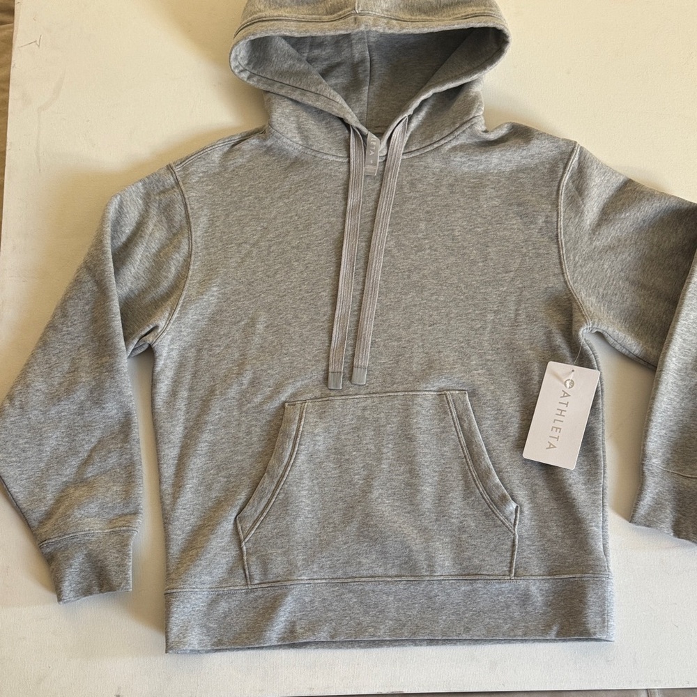 Athleta 24/7 Hoodie Men’s Light Gray  Small. NWT (New With Tags)